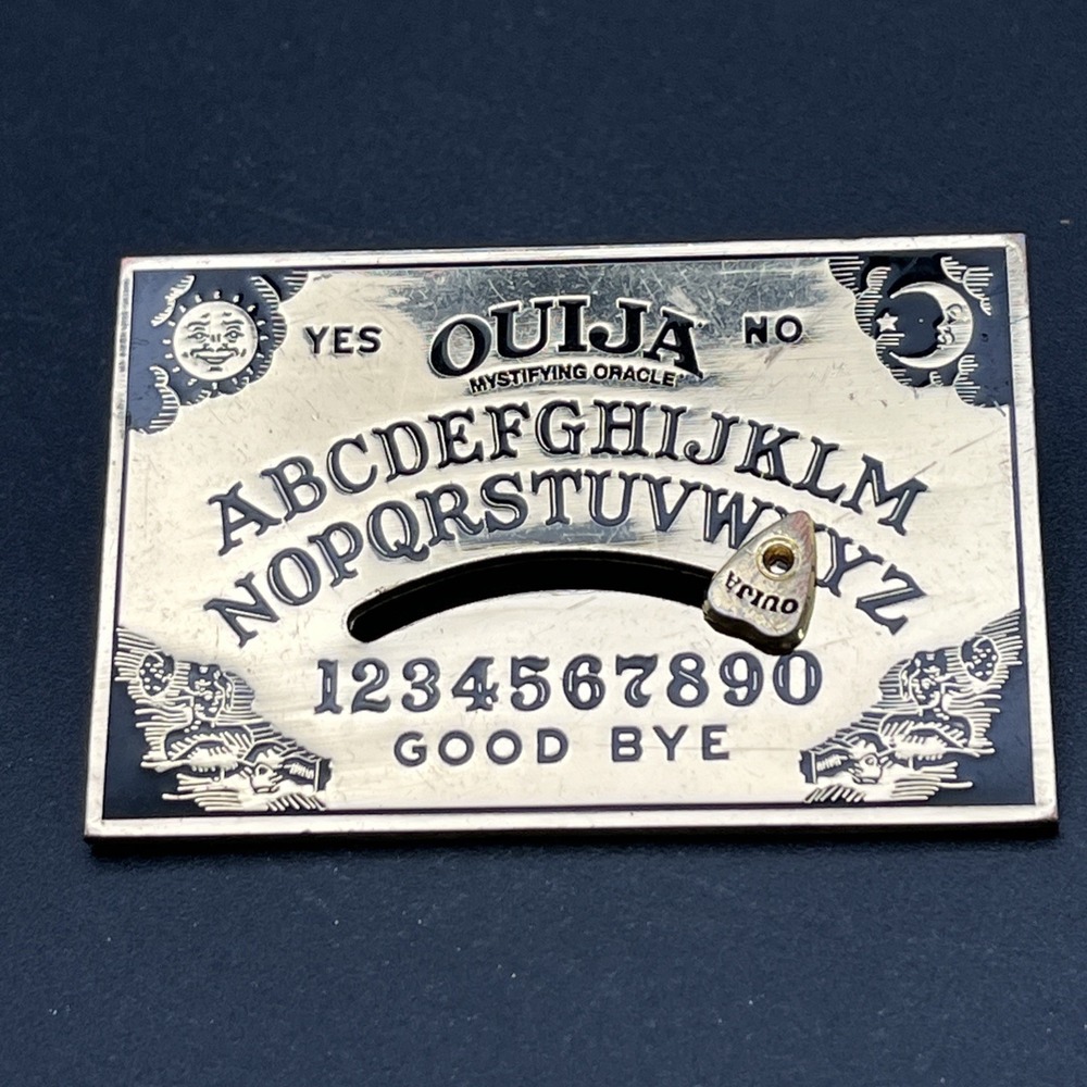 Ouija Board Gold‎ Tone Slider Lapel Hat Pin